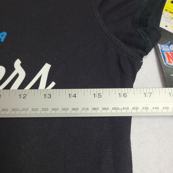 NFL Team Apparel Carolina Panthers Pajama T-Shirt Women's Size Small - Picture 5 of 9
